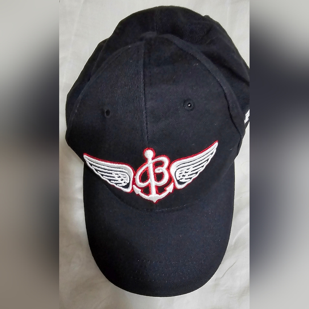 Breitling Navy Cap with Red and White Embroidery New Without Tags.